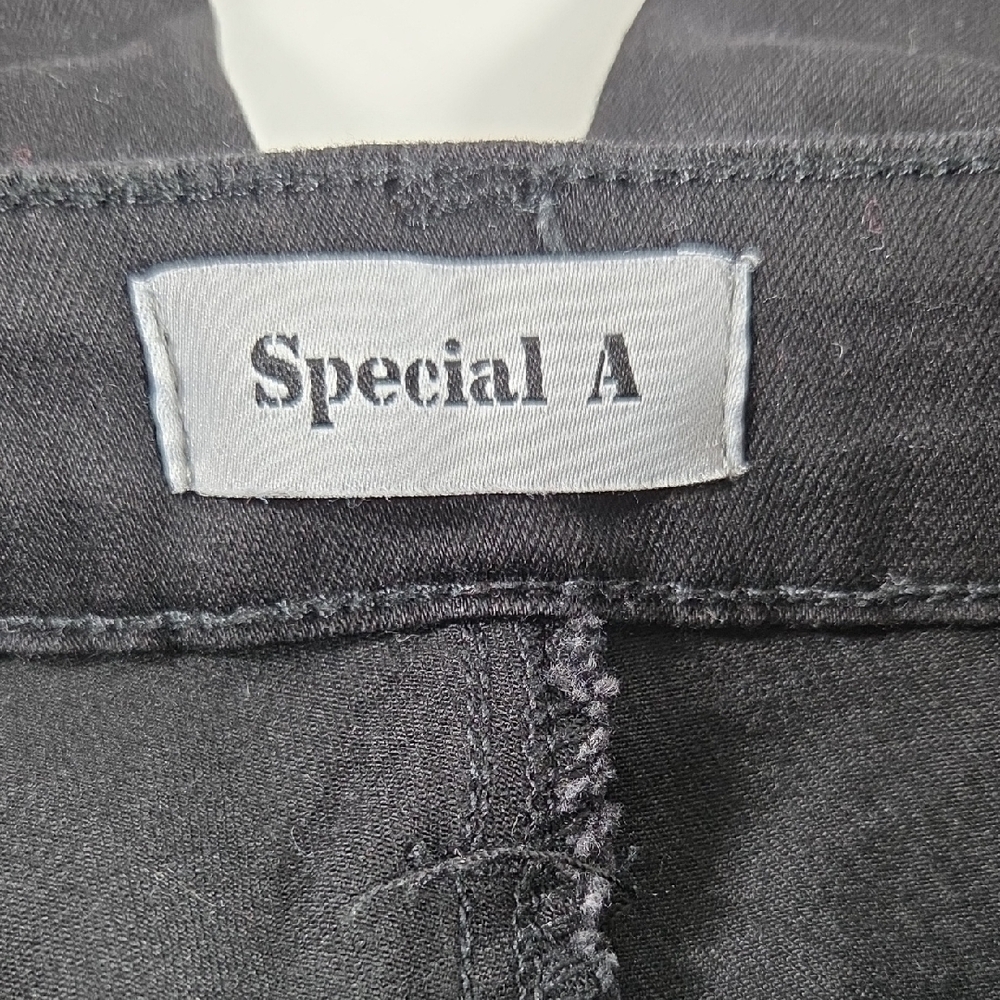 Special A Black Distressed Skinny Jeans Size 7 - Picture 2 of 4